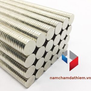 Nam châm viên tròn N35 D12x3 mm mạ Nikel
