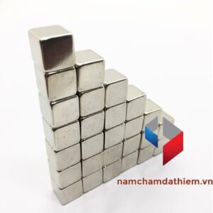 Nam châm hình khối L10x10x10 mm mạ Nikel