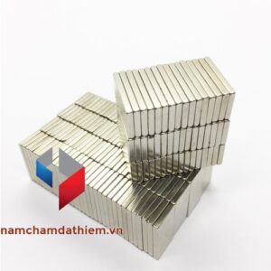 Nam châm hình khối L20x10x2 mm mạ Nikel