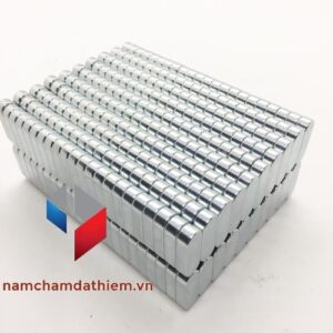 Nam châm hình khối L21x7.5x4.5 mm mạ kẽm